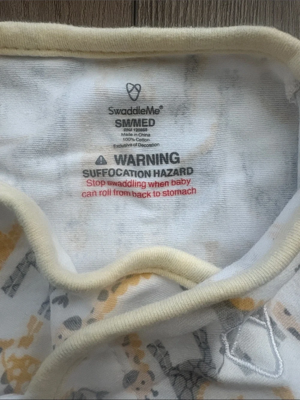 Soft Yellow & Gray Giraffe Swaddle for Babies